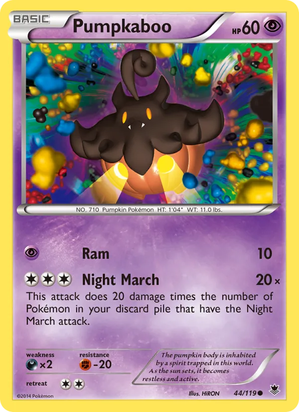 Pumpkaboo — Phantom Forces #44 (Pokémon TCG card)