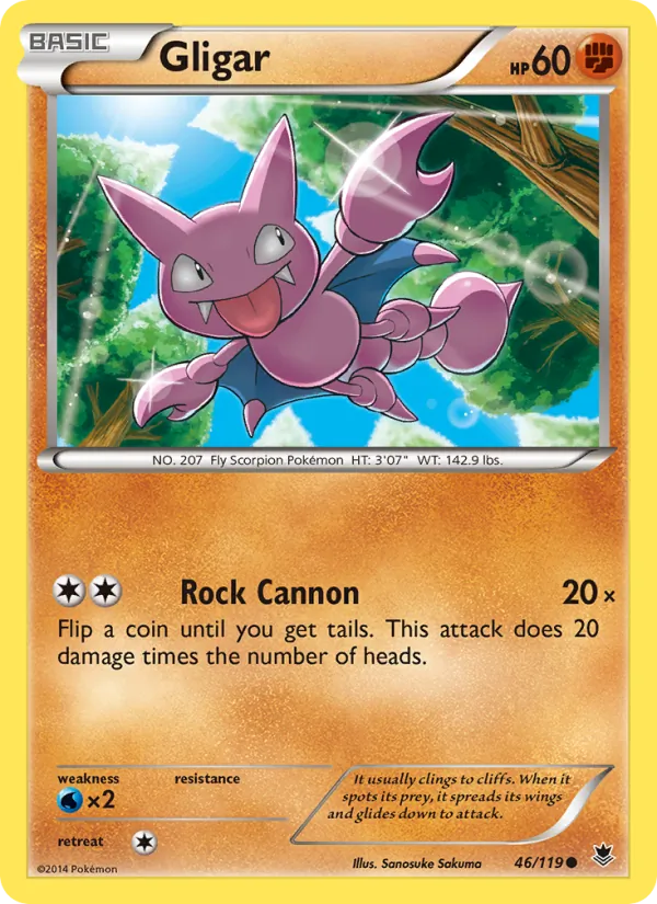 Gligar — Phantom Forces #46 (Pokémon TCG card)