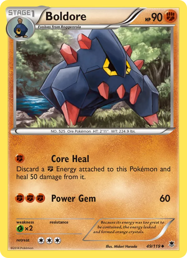 Boldore — Phantom Forces #49 (Pokémon TCG card)