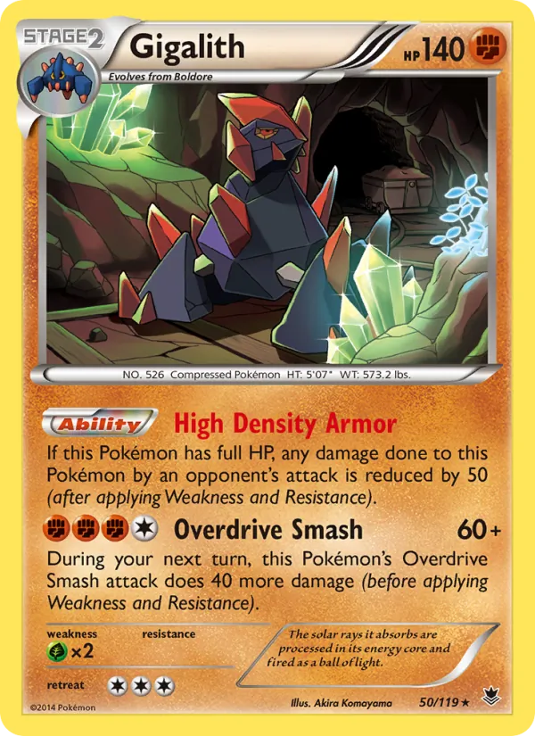 Gigalith — Phantom Forces #50 (Pokémon TCG card)