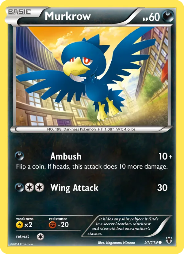 Murkrow — Phantom Forces #51 (Pokémon TCG card)