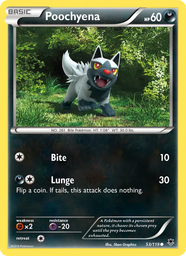 Poochyena — Phantom Forces #53 (Pokémon TCG card)