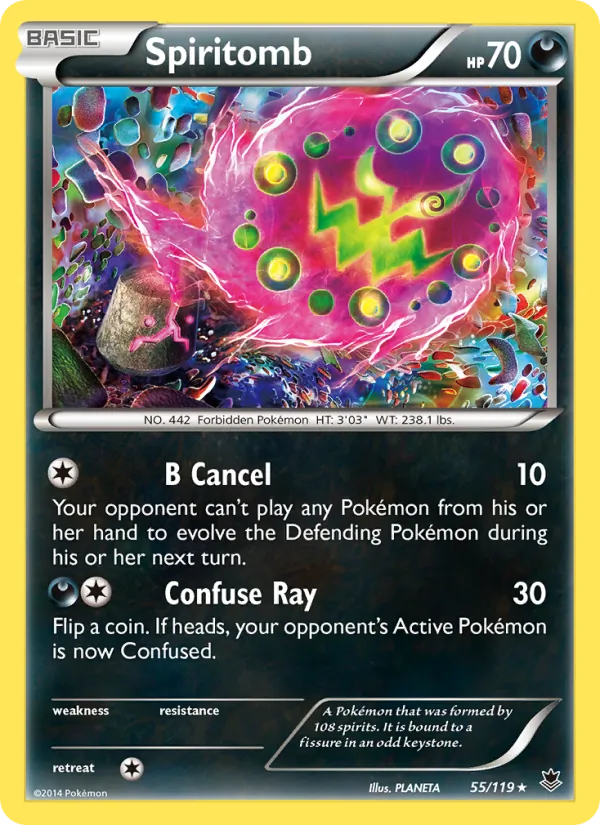 Spiritomb — Phantom Forces #55 (Pokémon TCG card)