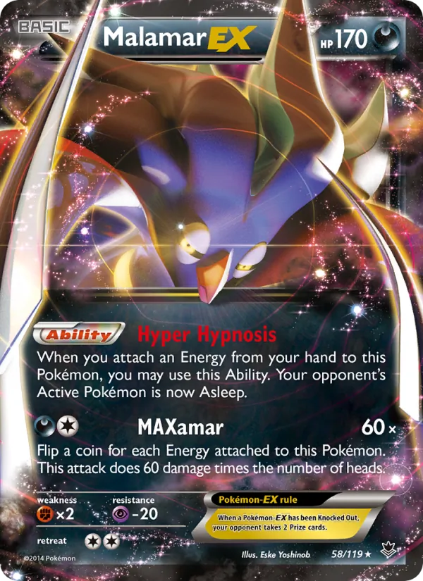 Malamar EX — Phantom Forces #58 (Pokémon TCG card)