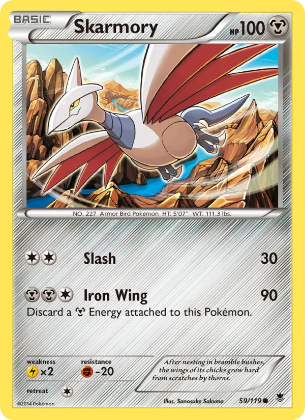 Skarmory — Phantom Forces #59 (Pokémon TCG card)