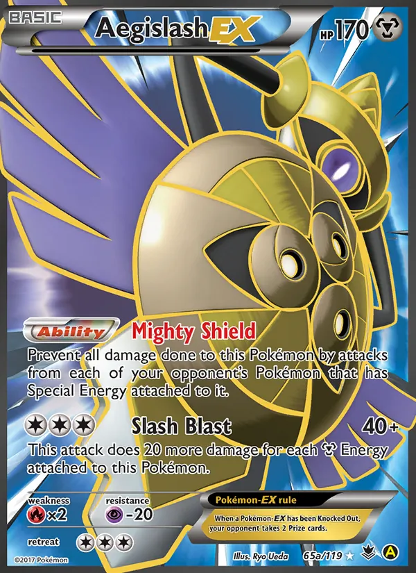 Aegislash EX — Phantom Forces #65a (Pokémon TCG card)