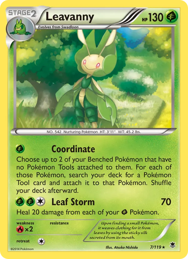 Leavanny — Phantom Forces #7 (Pokémon TCG card)