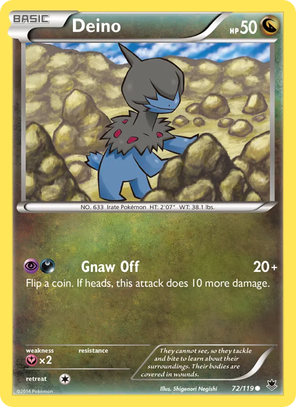 Deino — Phantom Forces #72 (Pokémon TCG card)