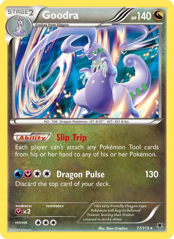 Goodra — Phantom Forces #77 (Pokémon TCG card)
