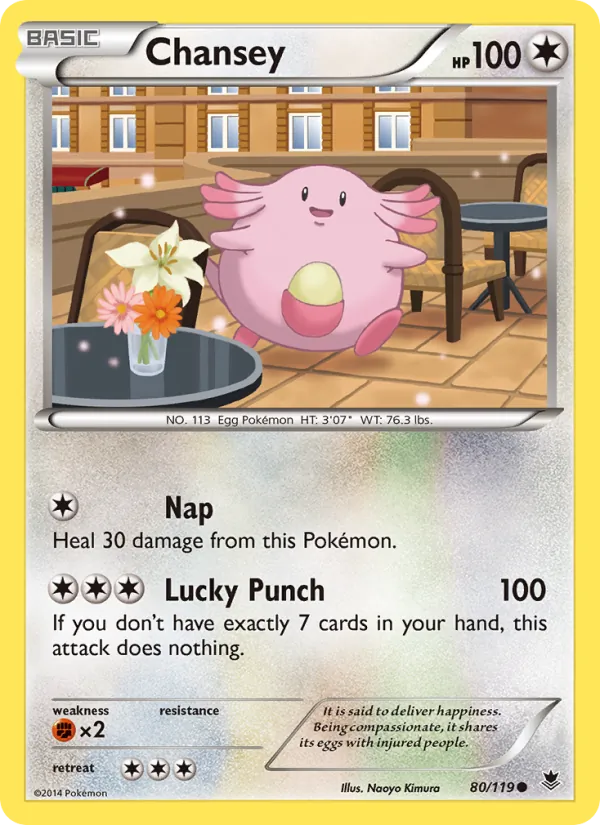 Chansey — Phantom Forces #80 (Pokémon TCG card)