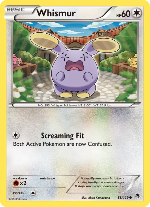 Whismur — Phantom Forces #83 (Pokémon TCG card)