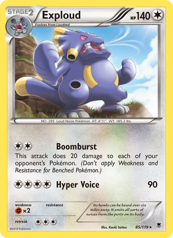 Exploud — Phantom Forces #85 (Pokémon TCG card)