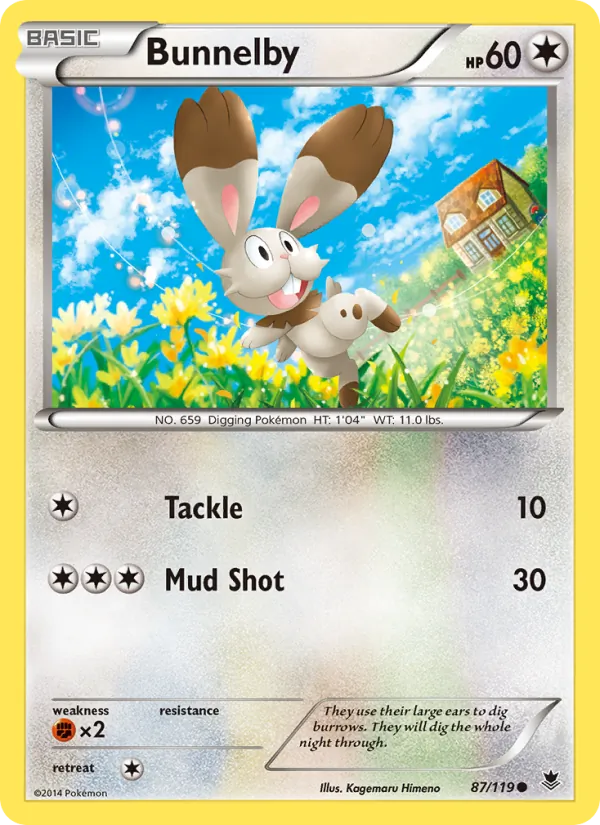 Bunnelby — Phantom Forces #87 (Pokémon TCG card)