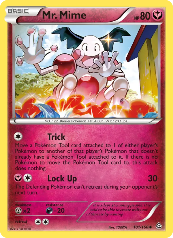 Mr. Mime — Primal Clash #101 (Pokémon TCG card)