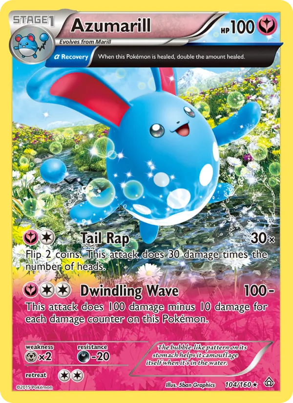 Azumarill — Primal Clash #104 (Pokémon TCG card)
