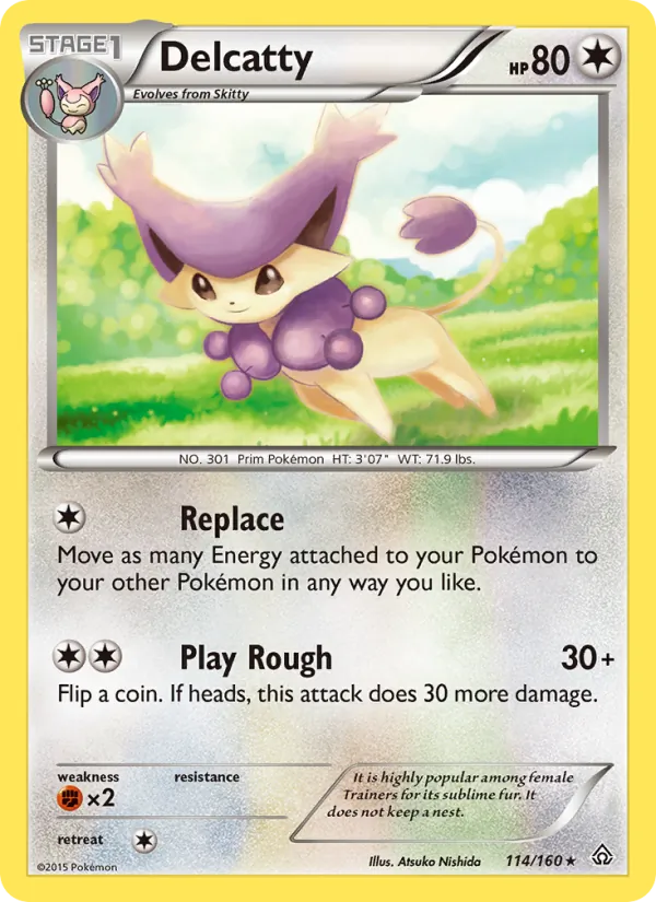 Delcatty — Primal Clash #114 (Pokémon TCG card)