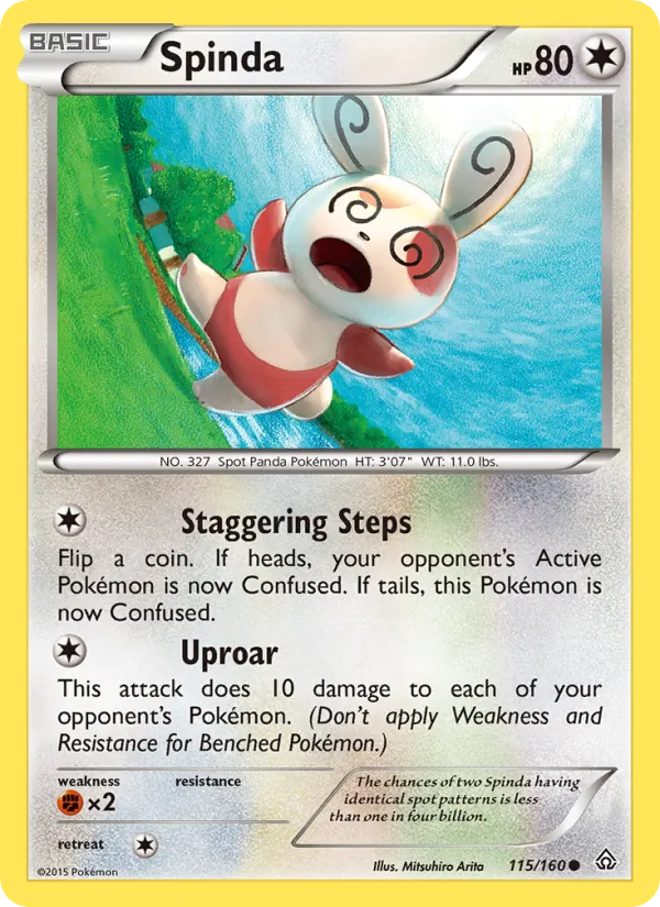 Spinda — Primal Clash #115 (Pokémon TCG card)