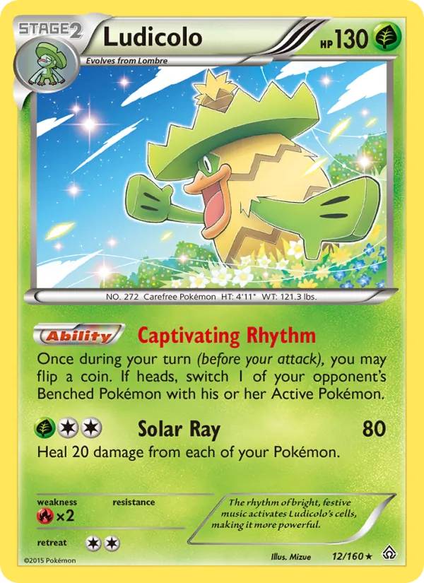 Ludicolo — Primal Clash #12 (Pokémon TCG card)