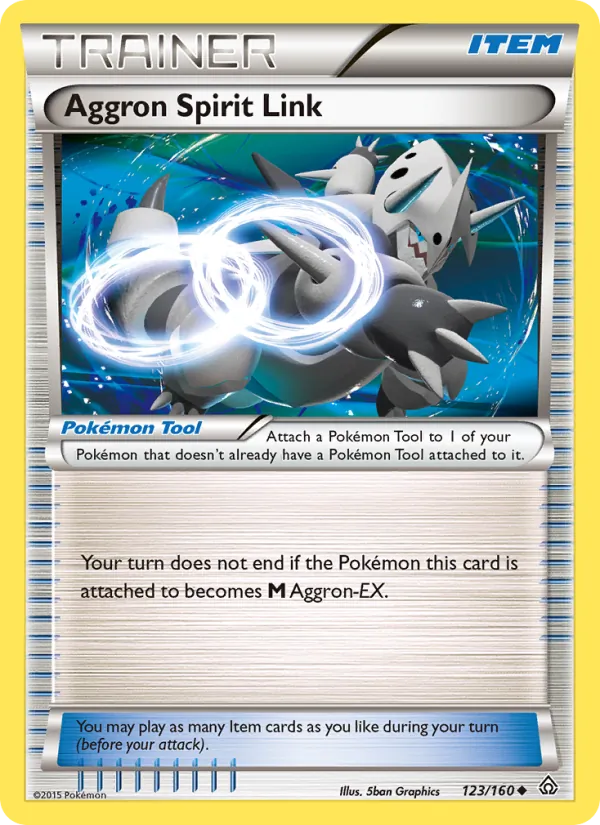 Aggron Spirit Link — Primal Clash #123 (Pokémon TCG card)