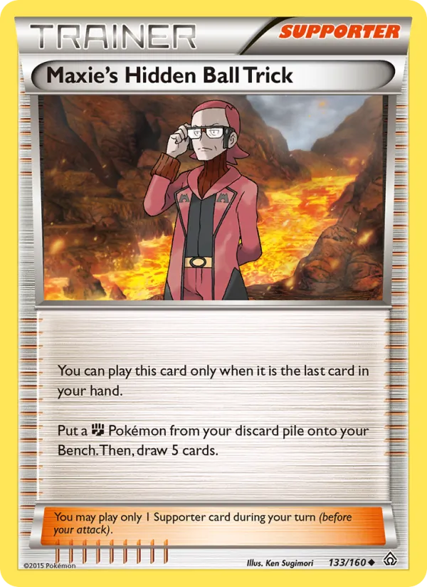 Maxie's Hidden Ball Trick — Primal Clash #133 (Pokémon TCG card)