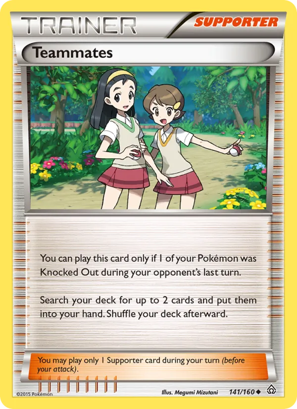 Teammates — Primal Clash #141 (Pokémon TCG card)