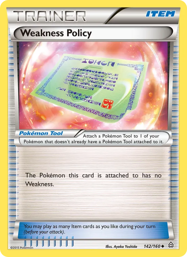 Weakness Policy — Primal Clash #142 (Pokémon TCG card)
