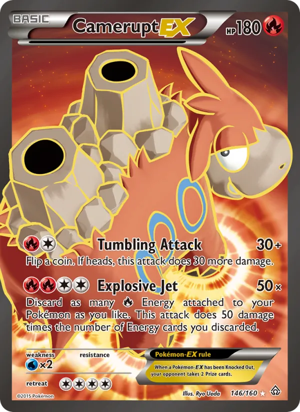 Camerupt EX — Primal Clash #146 (Pokémon TCG card)