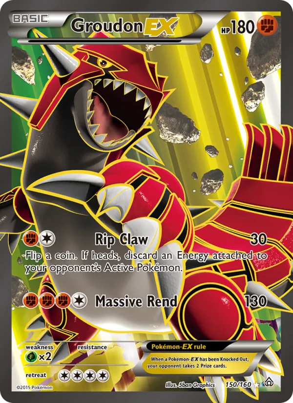 Groudon EX — Primal Clash #150 (Pokémon TCG card)