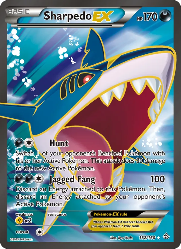 Sharpedo EX — Primal Clash #152 (Pokémon TCG card)