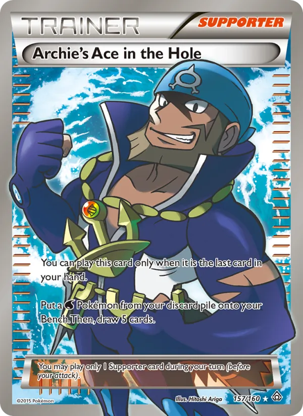 Archie's Ace in the Hole — Primal Clash #157 (Pokémon TCG card)
