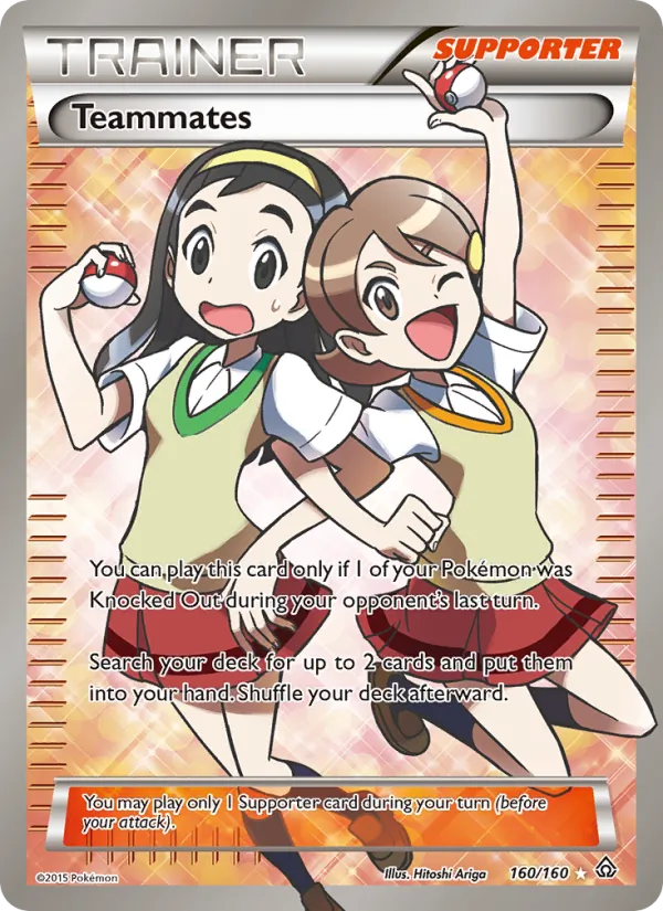 Teammates — Primal Clash #160 (Pokémon TCG card)