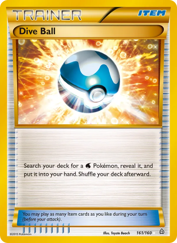 Dive Ball — Primal Clash #161 (Pokémon TCG card)