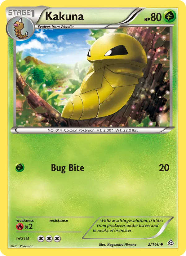 Kakuna — Primal Clash #2 (Pokémon TCG card)