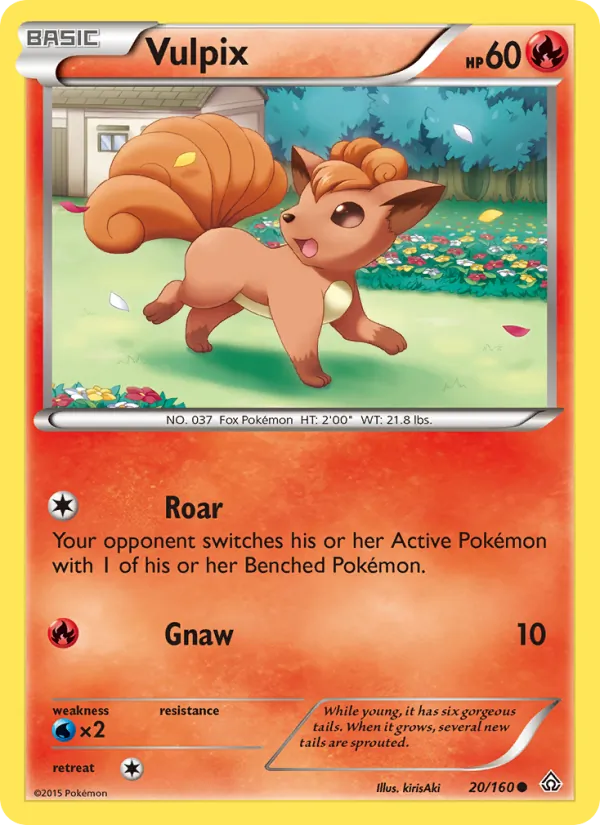 Vulpix — Primal Clash #20 (Pokémon TCG card)