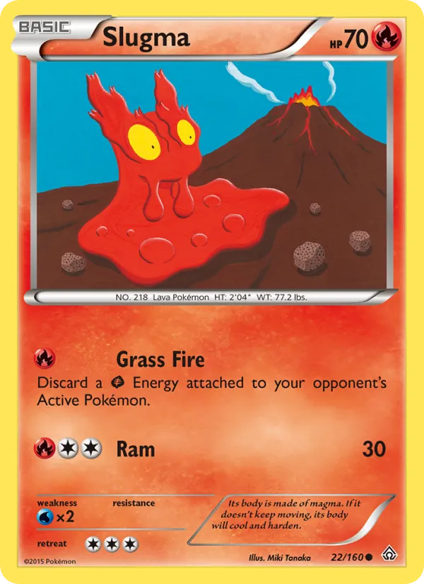 Slugma — Primal Clash #22 (Pokémon TCG card)