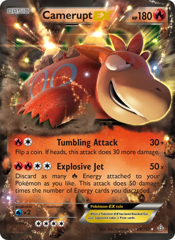 Camerupt EX — Primal Clash #29 (Pokémon TCG card)