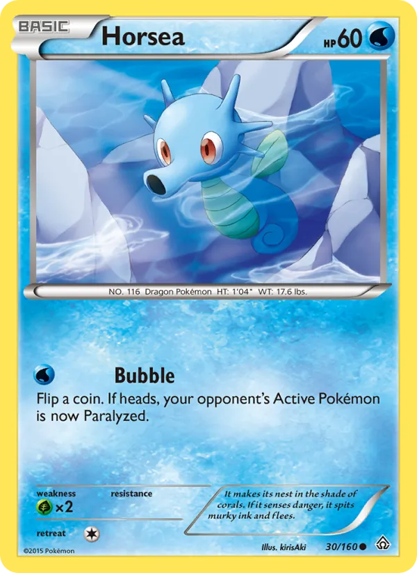 Horsea — Primal Clash #30 (Pokémon TCG card)