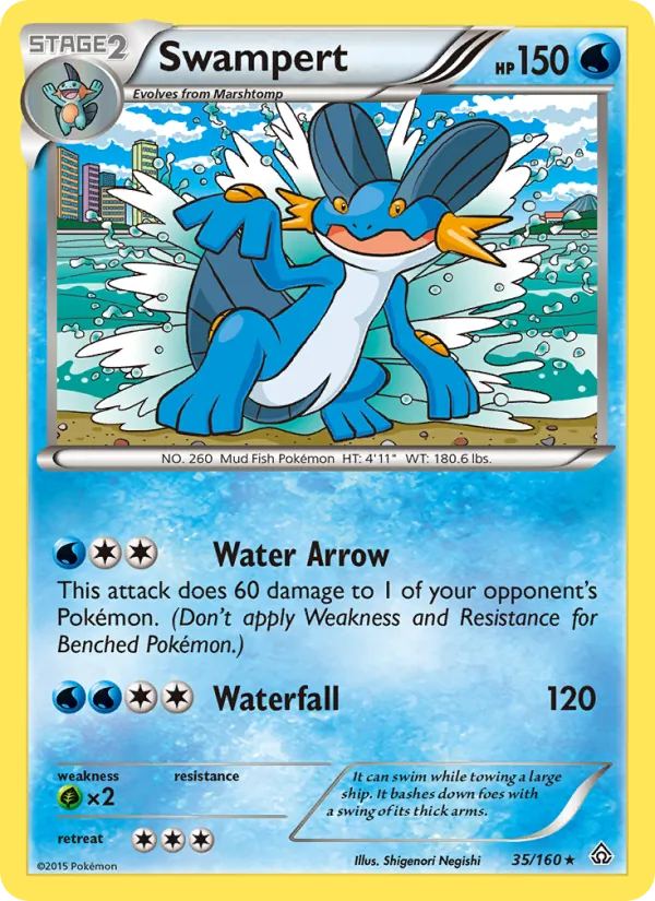 Swampert — Primal Clash #35 (Pokémon TCG card)