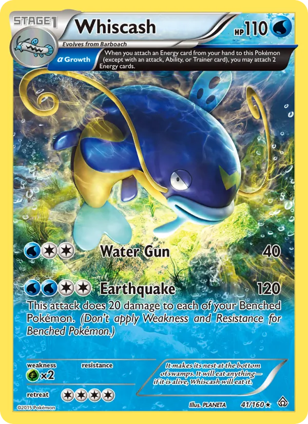 Whiscash — Primal Clash #41 (Pokémon TCG card)