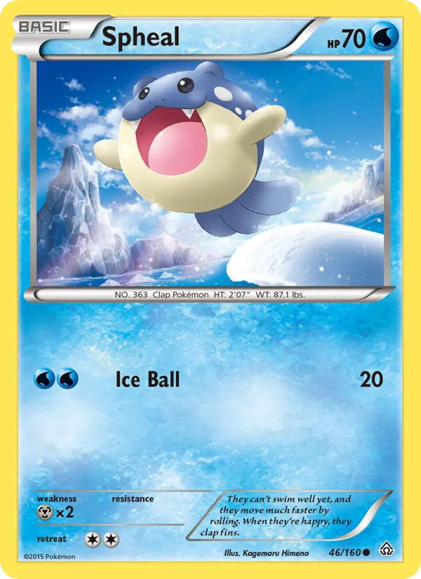 Spheal — Primal Clash #46 (Pokémon TCG card)