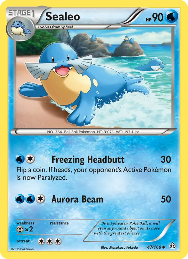 Sealeo — Primal Clash #47 (Pokémon TCG card)