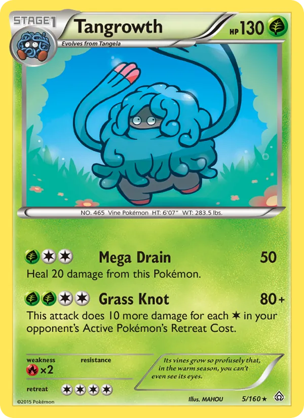 Tangrowth — Primal Clash #5 (Pokémon TCG card)