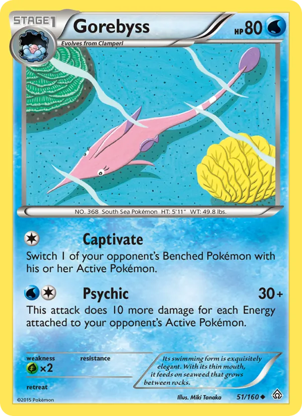 Gorebyss — Primal Clash #51 (Pokémon TCG card)