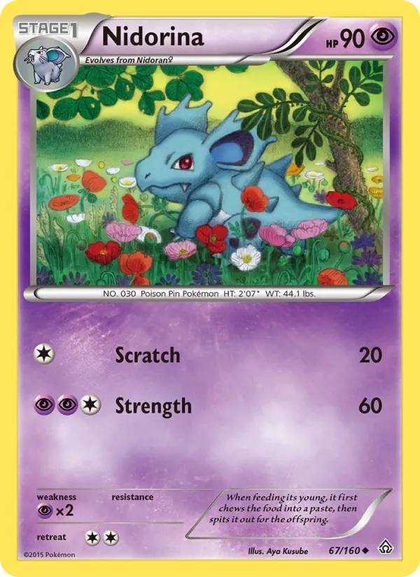 Nidorina — Primal Clash #67 (Pokémon TCG card)