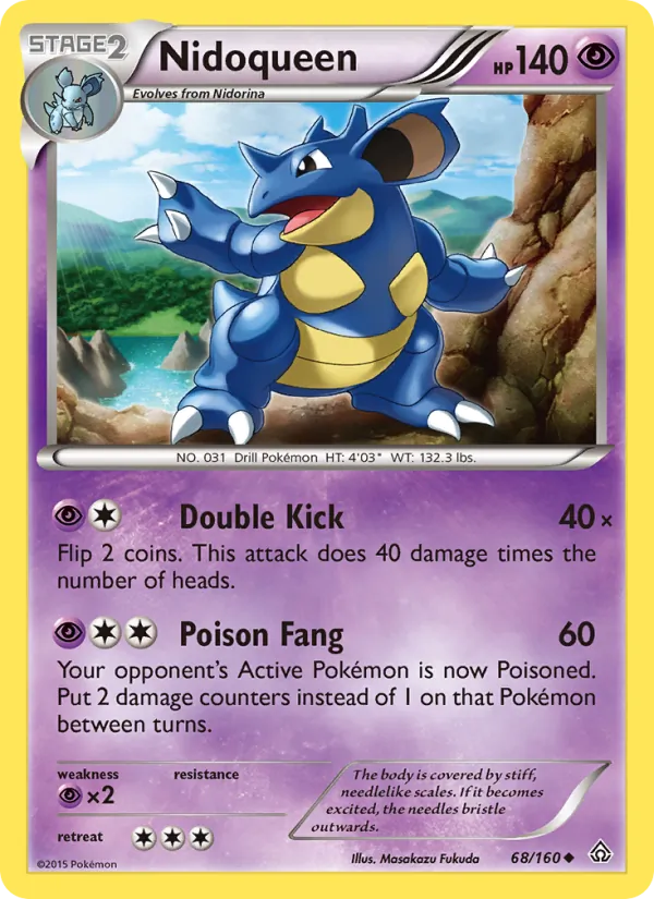 Nidoqueen — Primal Clash #68 (Pokémon TCG card)