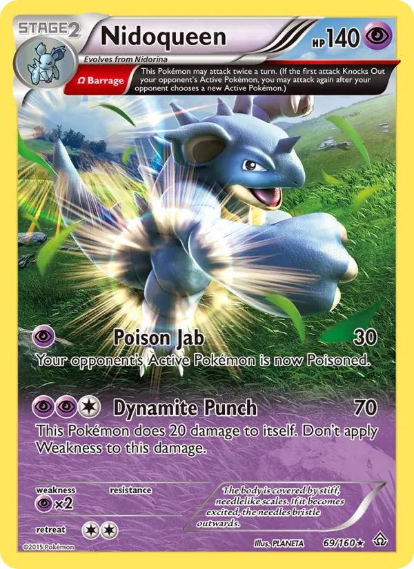 Nidoqueen — Primal Clash #69 (Pokémon TCG card)