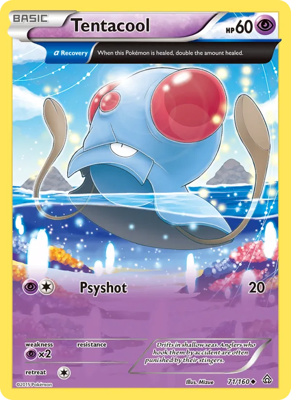 Tentacool — Primal Clash #71 (Pokémon TCG card)