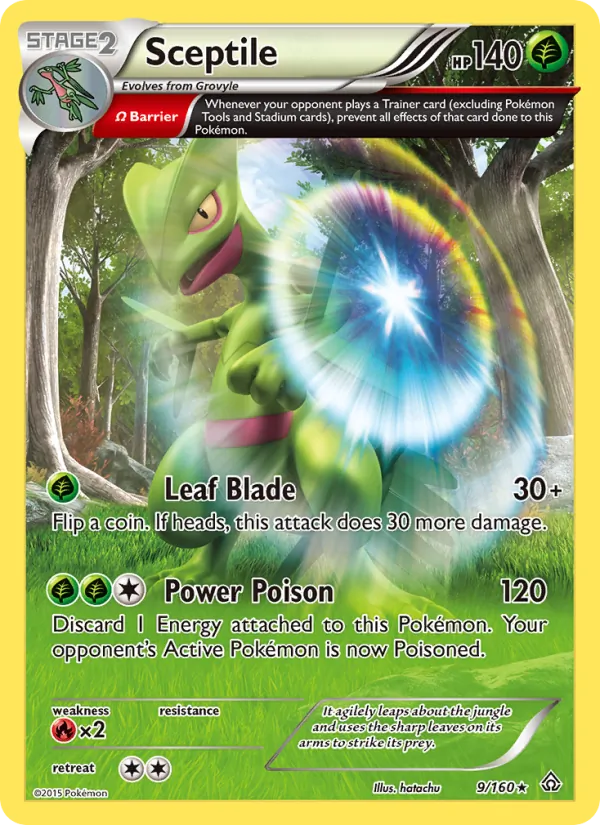 Sceptile — Primal Clash #9 (Pokémon TCG card)