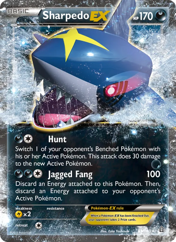 Sharpedo EX — Primal Clash #91 (Pokémon TCG card)