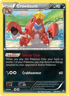 Crawdaunt (Primal Clash #92)